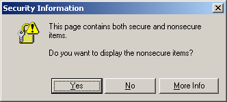 display nonsecure items