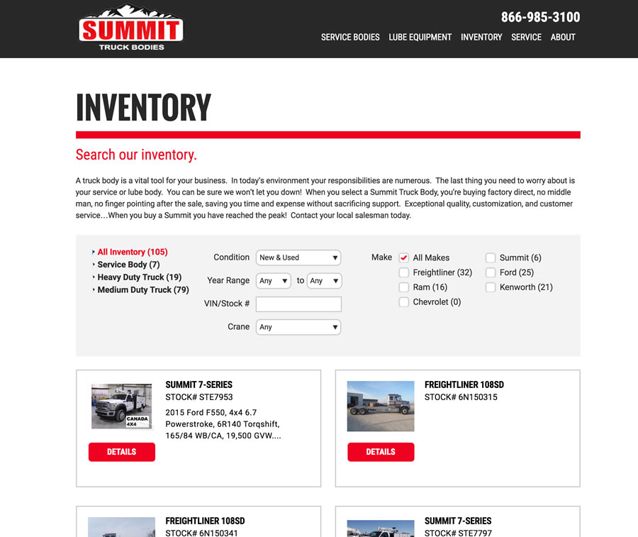 Summit Bodies Inventory